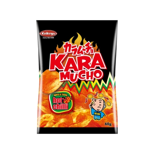 Karamucho Potato Snack Flat Koikeya 60gr Hot Chili