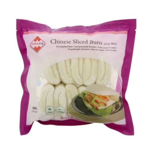 Bao Buns Chinese Sliced 10pcs Okaya 300g