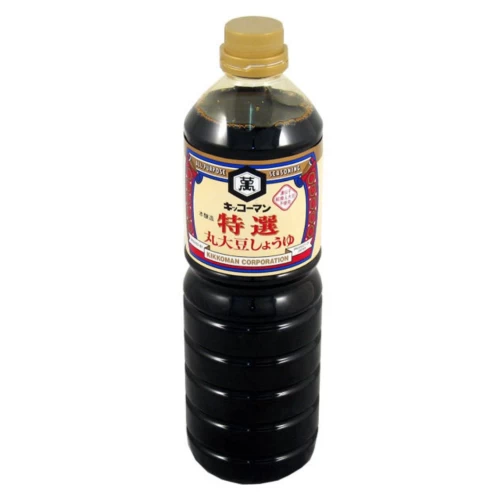 Soy Sauce Kikkoman Tokusen Marudaizu Shoyu 1L Gold Cup